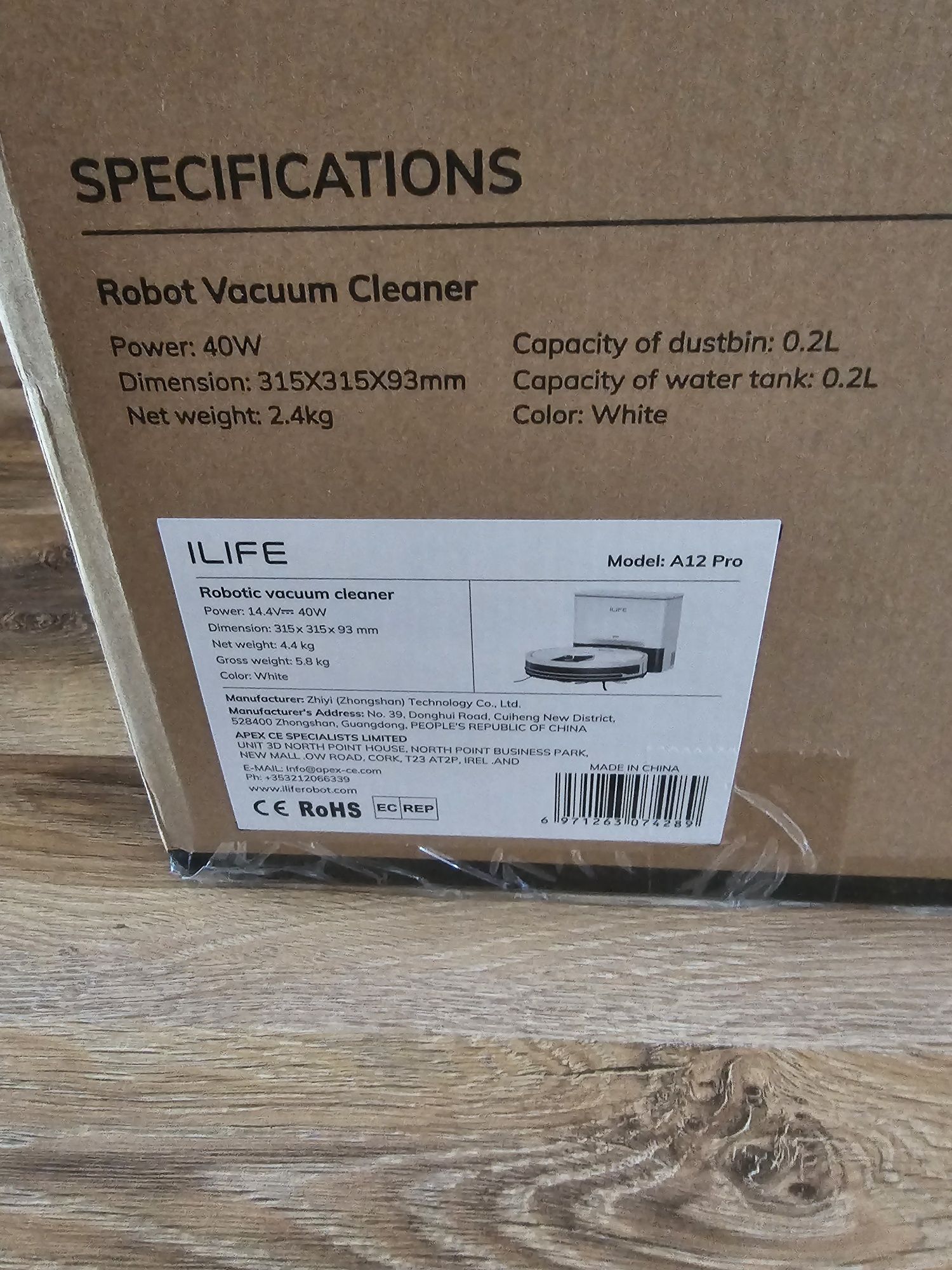 Robot odkurzacz mop 2w1 ilife a12pro