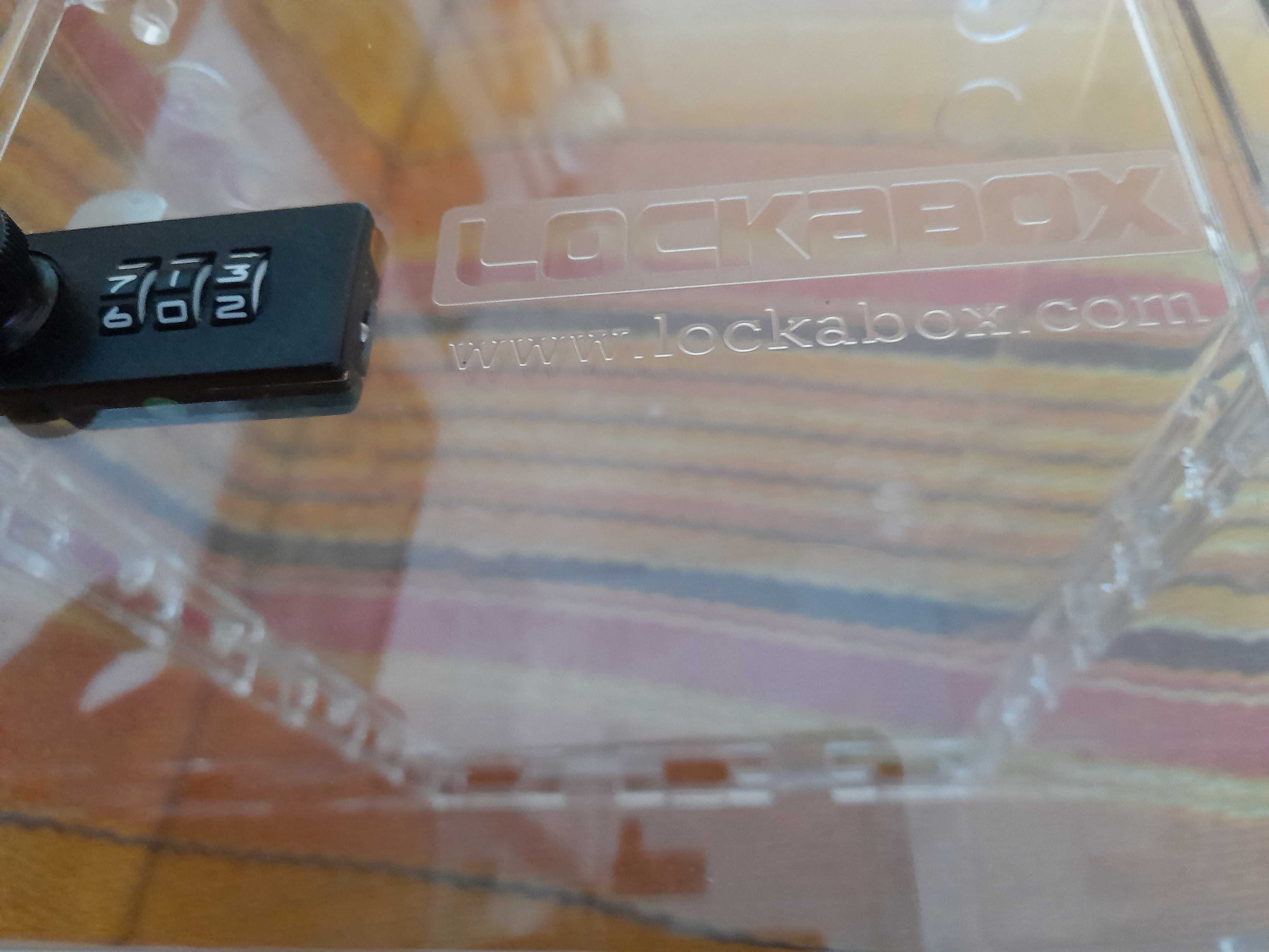 Pudełko, Lockabox One przezroczyste, zamykane szyfrowym zamkiem