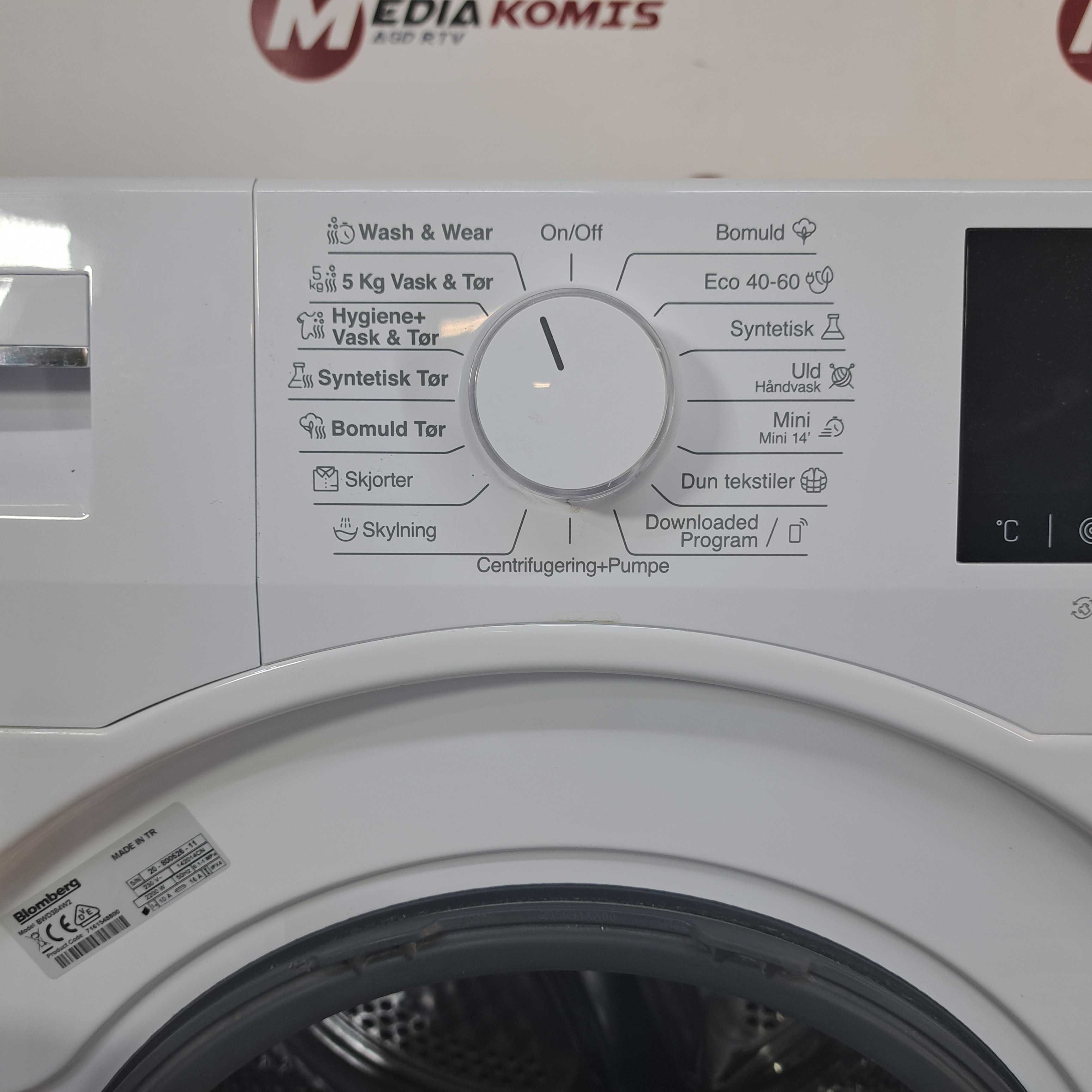 Pralko-Suszarka Blomberg BWD384W2 [12m-cy gwar] C/8-5kg/1400obr [5]