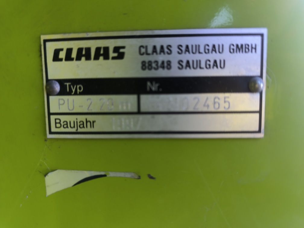 Podbieracz heder Claas PU 220