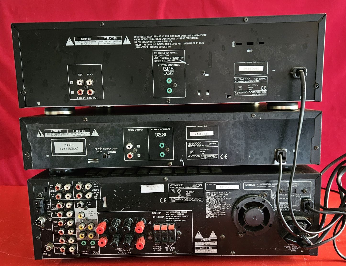 Duża wieża segmentowa Kenwood kr-v7070, kxf-w4010,  dp-1080