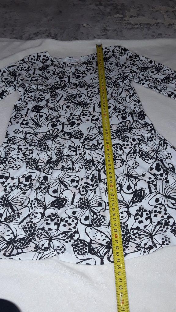 Dwie Sukienki H&M z długim rękawem r. 128/128