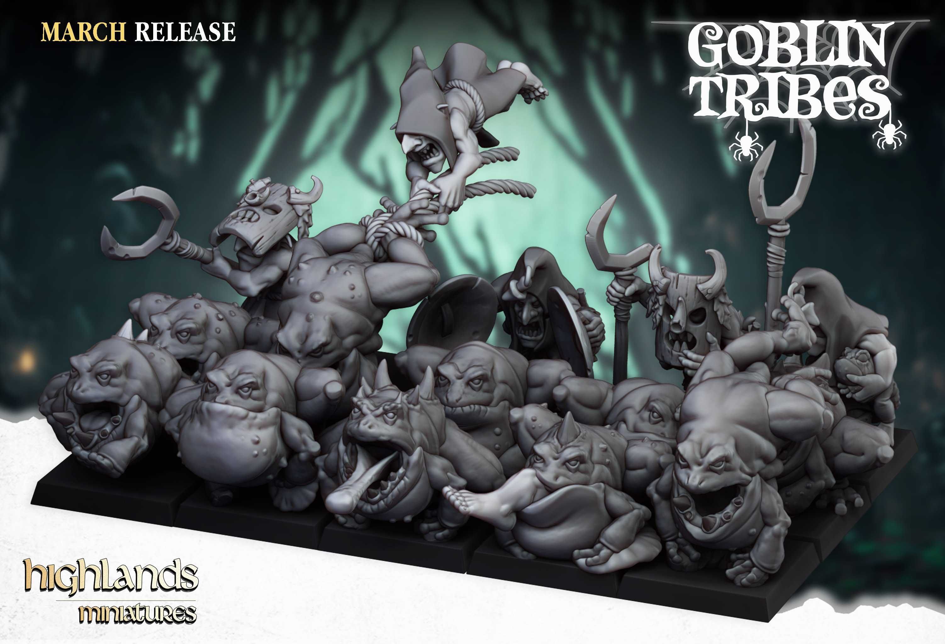 Swamp Goblins Herd - ToW AoS WFB - Highland Miniatures x10