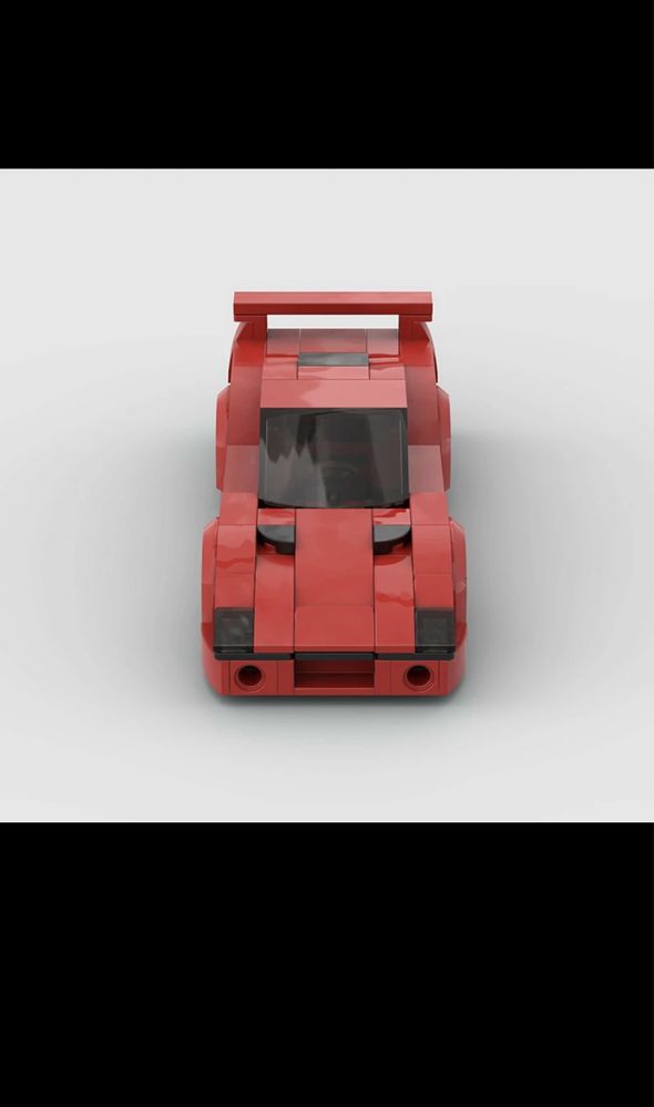 MOC Speed champions sportowy samochód Ferrari f40 klocki do budowania