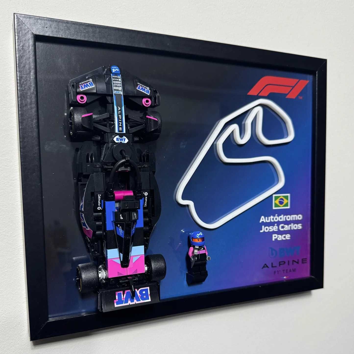 Lego Speed Champions Fórmula 1 - 10 Molduras Exposição Personalizadas