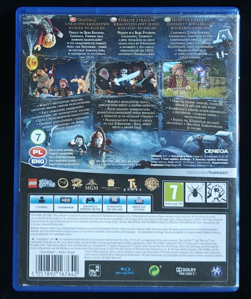 Lego Hobbit PL na PS4 i PS5 Gra po polsku w BDB stanie