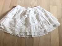 Letnia biała spódniczka spódnica falbanki Next rozm 92