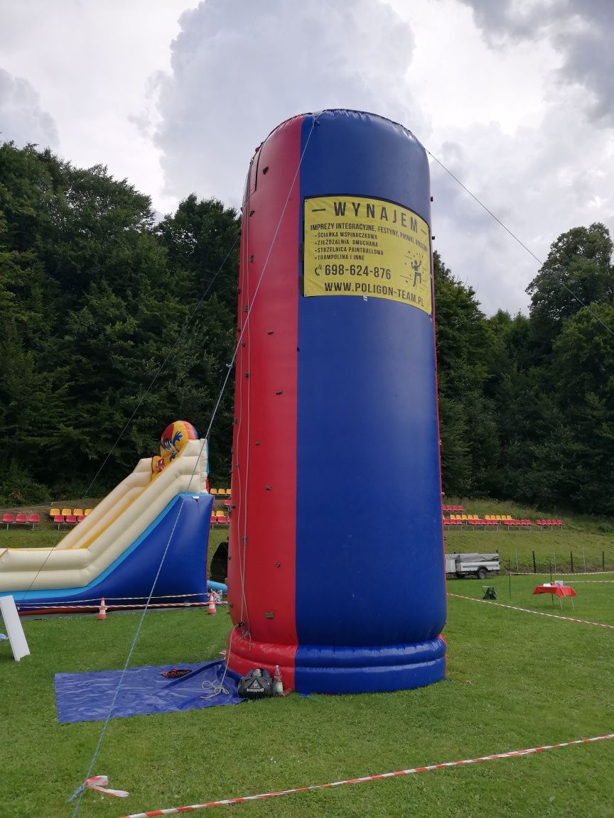 Zjeżdżalnia dmuchana, strzelnica paintball,bumper ball, ścianka