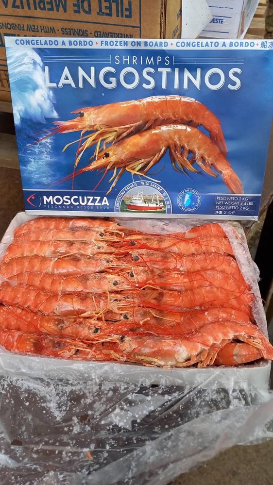 Лангустины L1, С1, Л 2, королевские креветки, морепродукты, Икра,