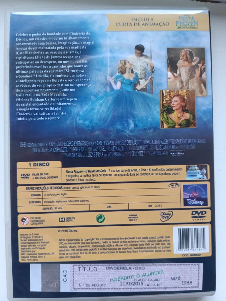 DVD Disney Cinderela