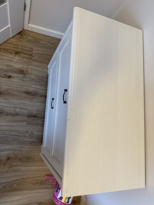 Komoda Ikea Aspelund biała szuflady