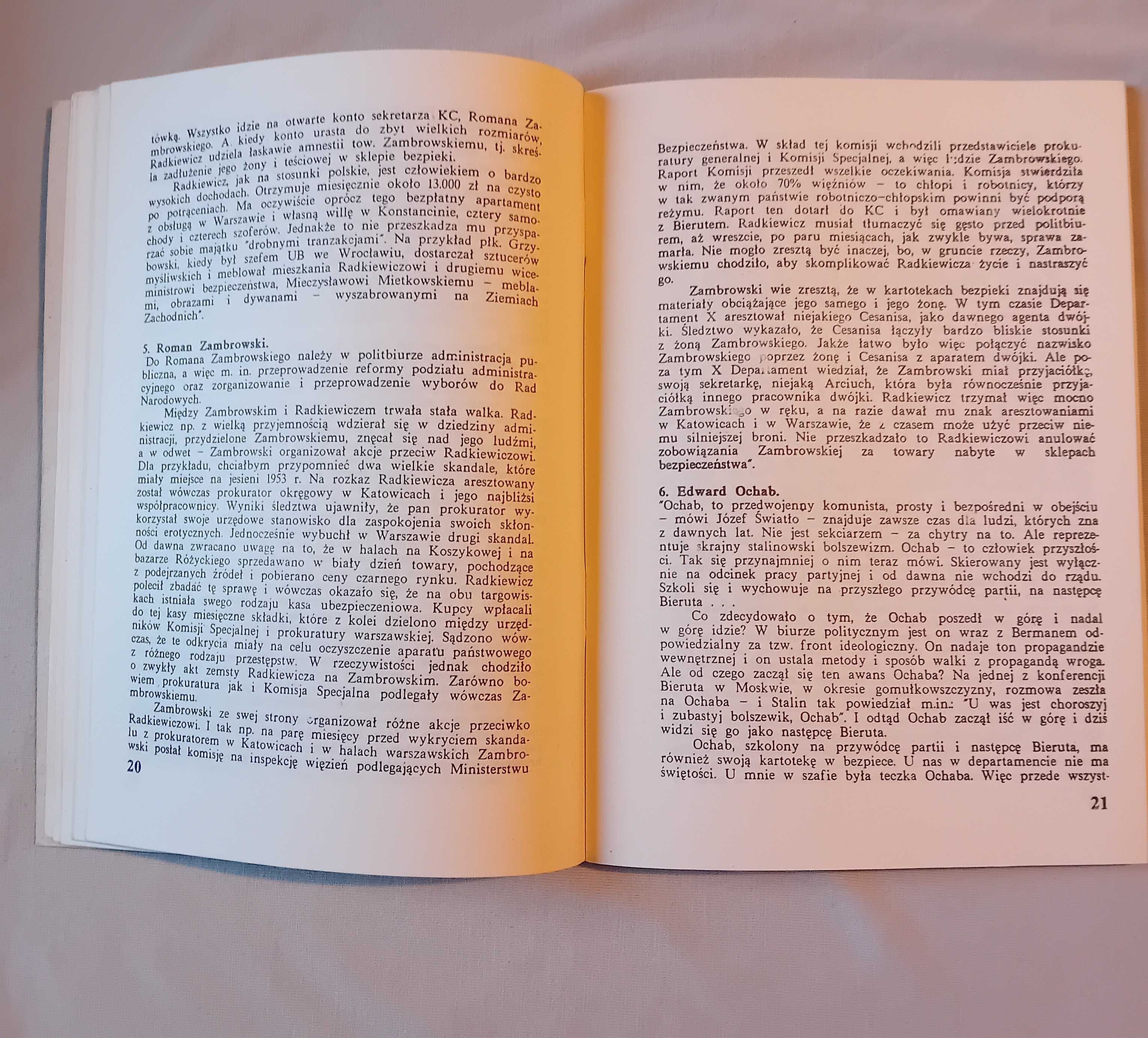 Józef Światło. Za kulisami bezpieki i partii, ALMET, 1990. Wydanie I.
