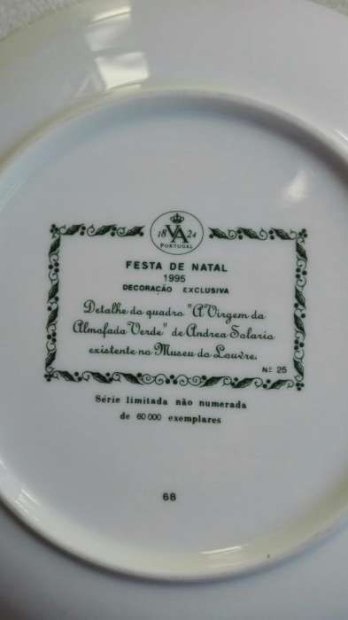 Prato da Coleção "Festa de Natal", Vista Alegre