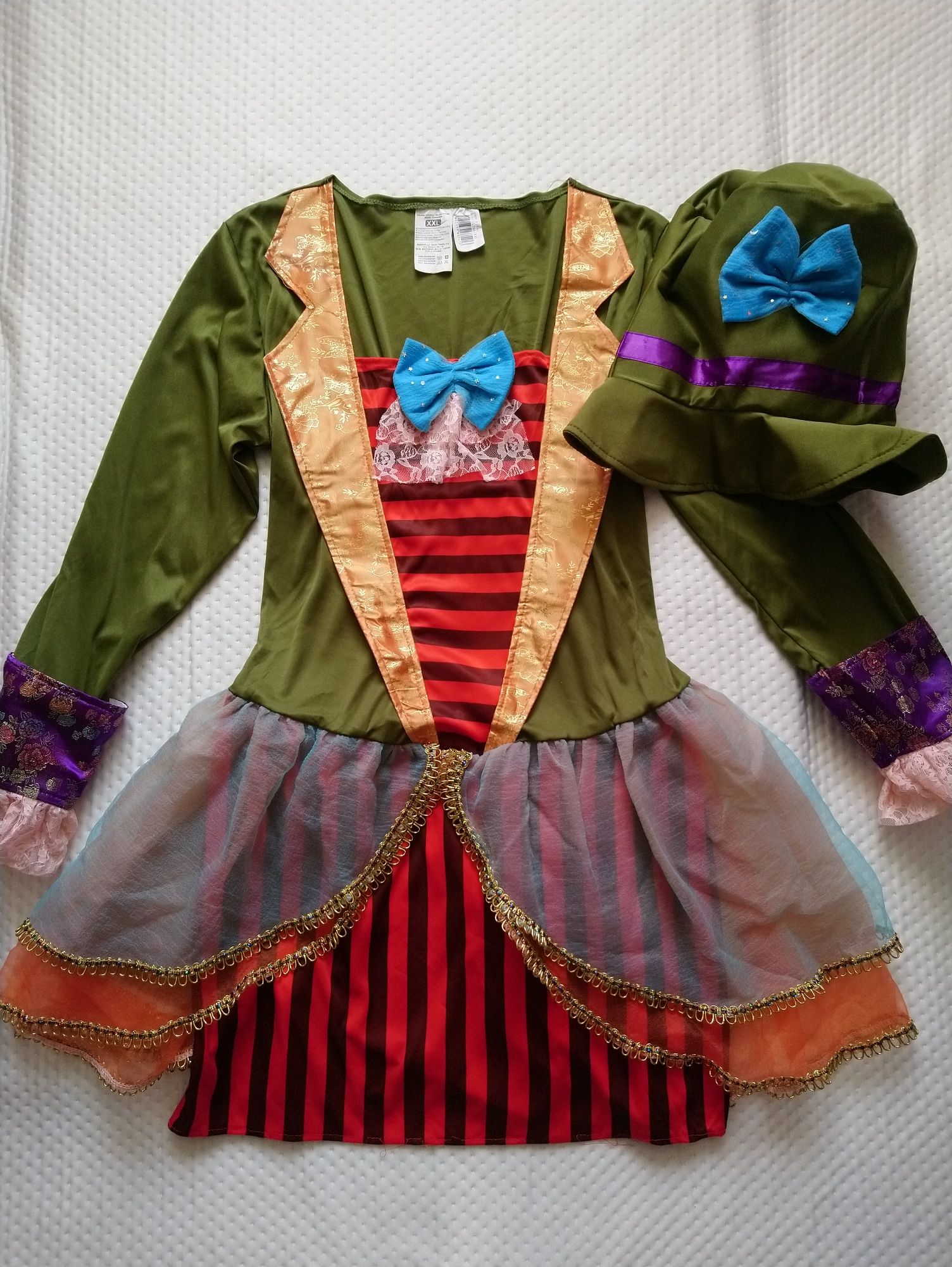 Карнавальна сукня Mad Hatter 2XL розмір з капелюшком