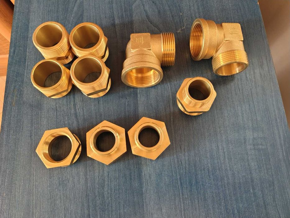 Kształtki mosiężne 5/4"  NOWE