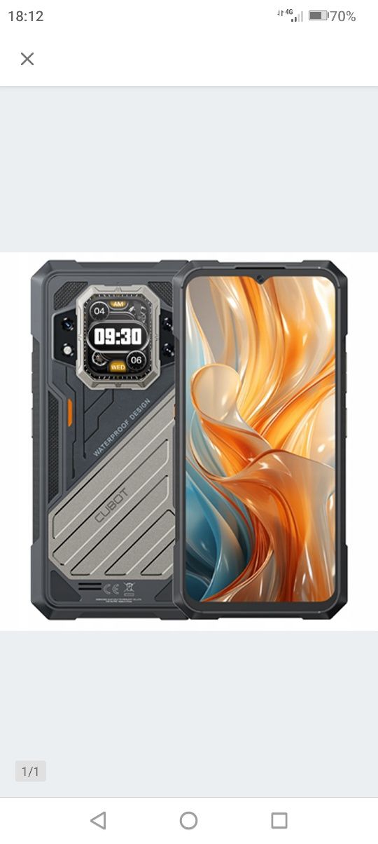 Nowy- Smartfon Telefon CUBOT KING KONG X PRO 12+12GBRAM 256GB NFC DUAL