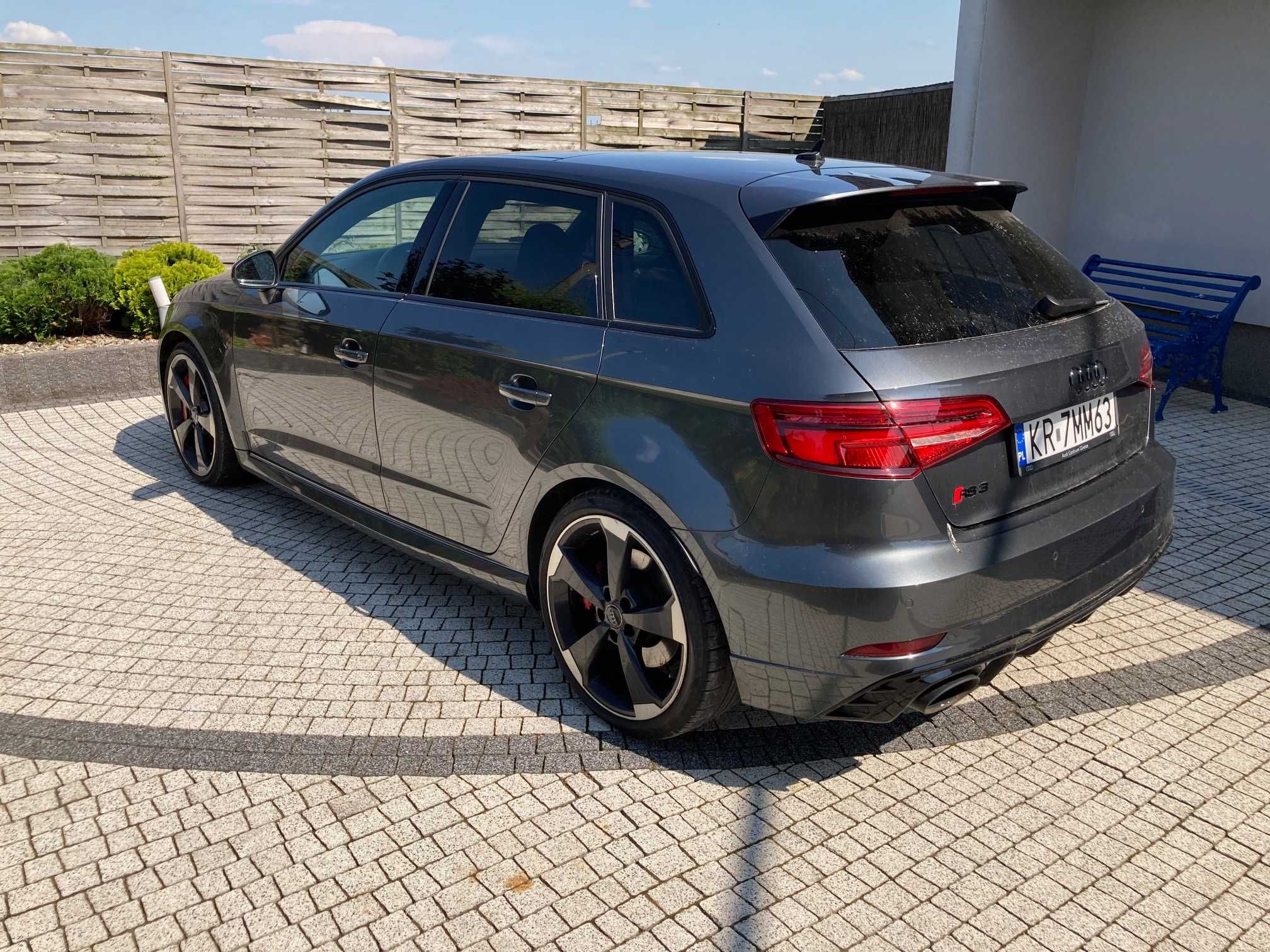 Audi RS3 sportback, QUATTRO 2019 r., pierwszy właściciel, salon Polska