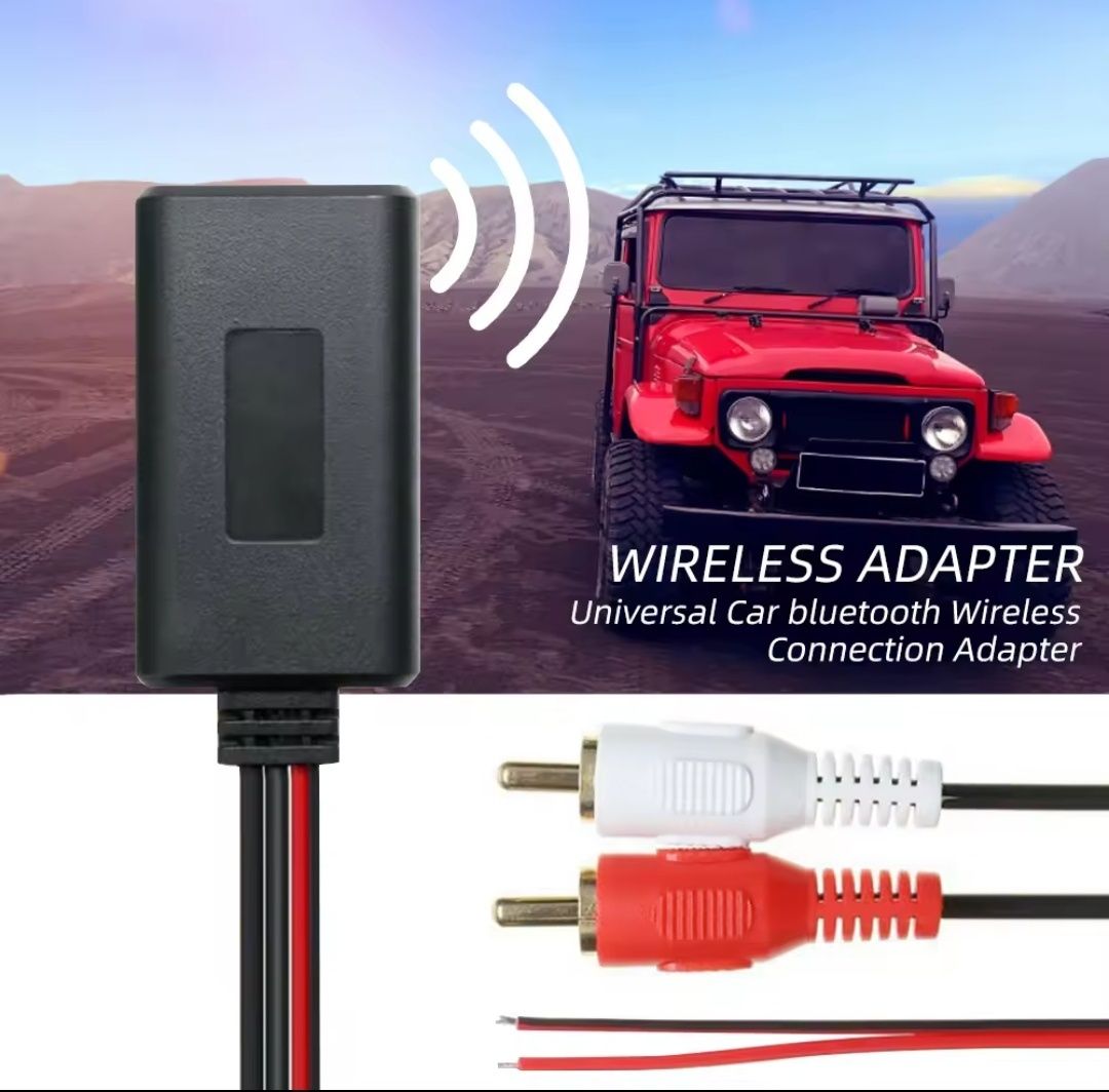 RCA Bluetooth приемник адаптер, стерео 2RCA беспроводной AUX аудио.