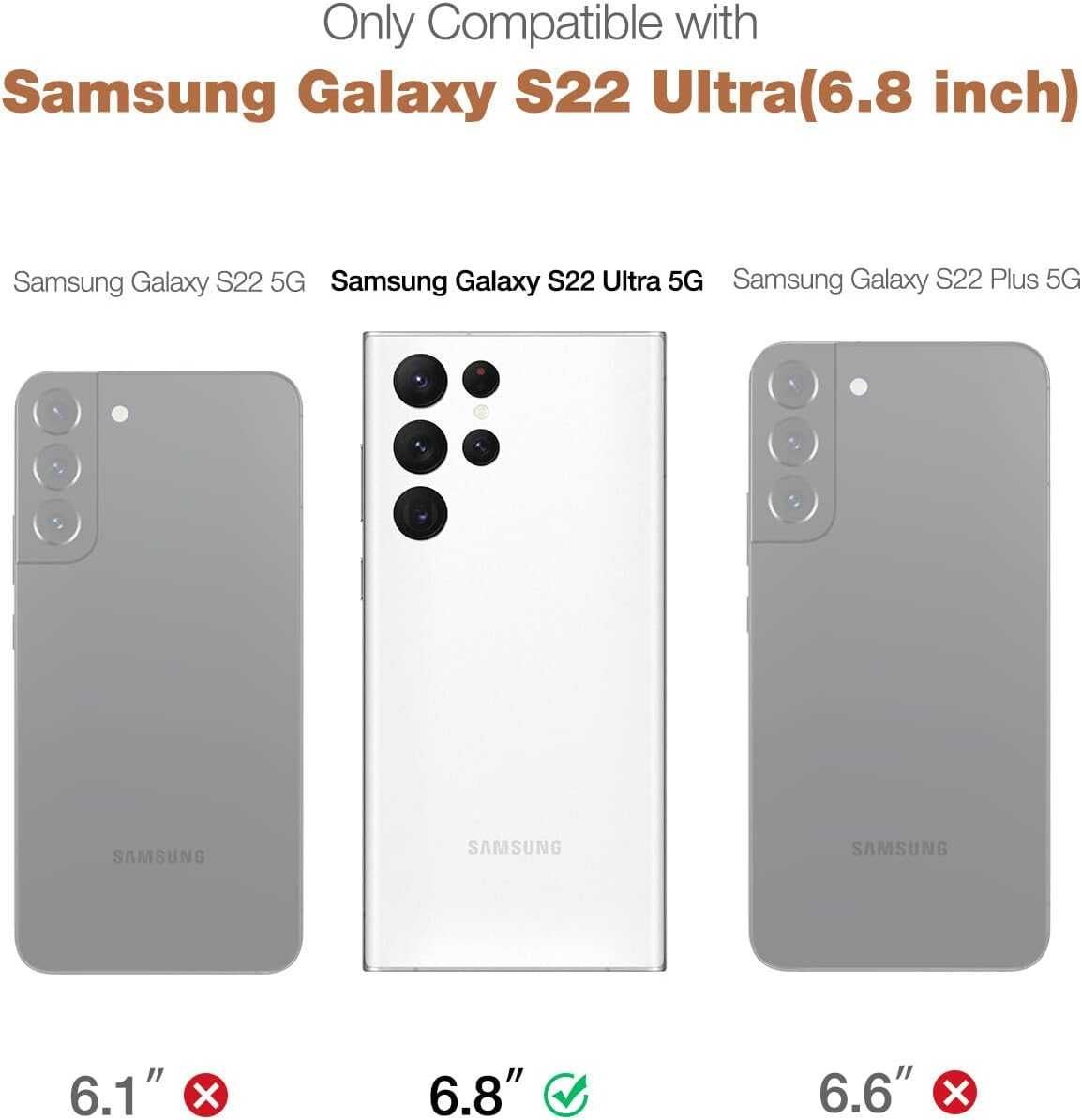 Suritch Samsung Galaxy S22 ULTRA etui pancerne 360 obudowa różowe