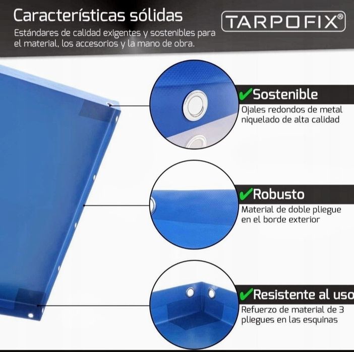 Nowa markowa,oryginalna plandeka na przyczepę Tarpofix. Homologacja.