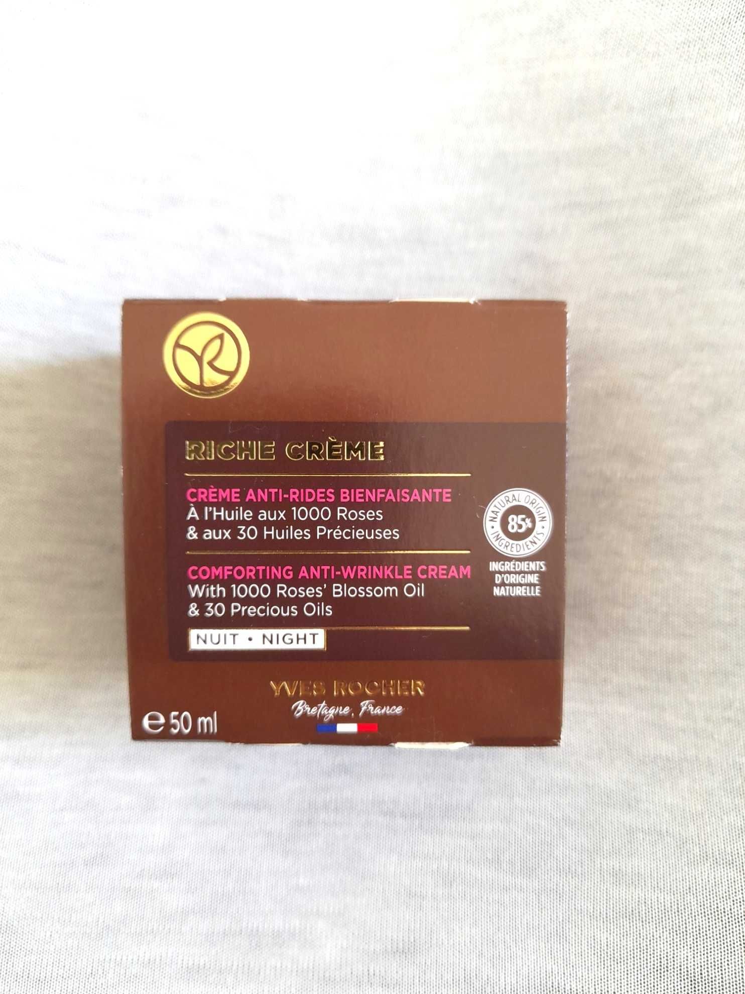 Yves Rocher Riche Creme przeciwzmarszczkowy odżywczy krem na noc