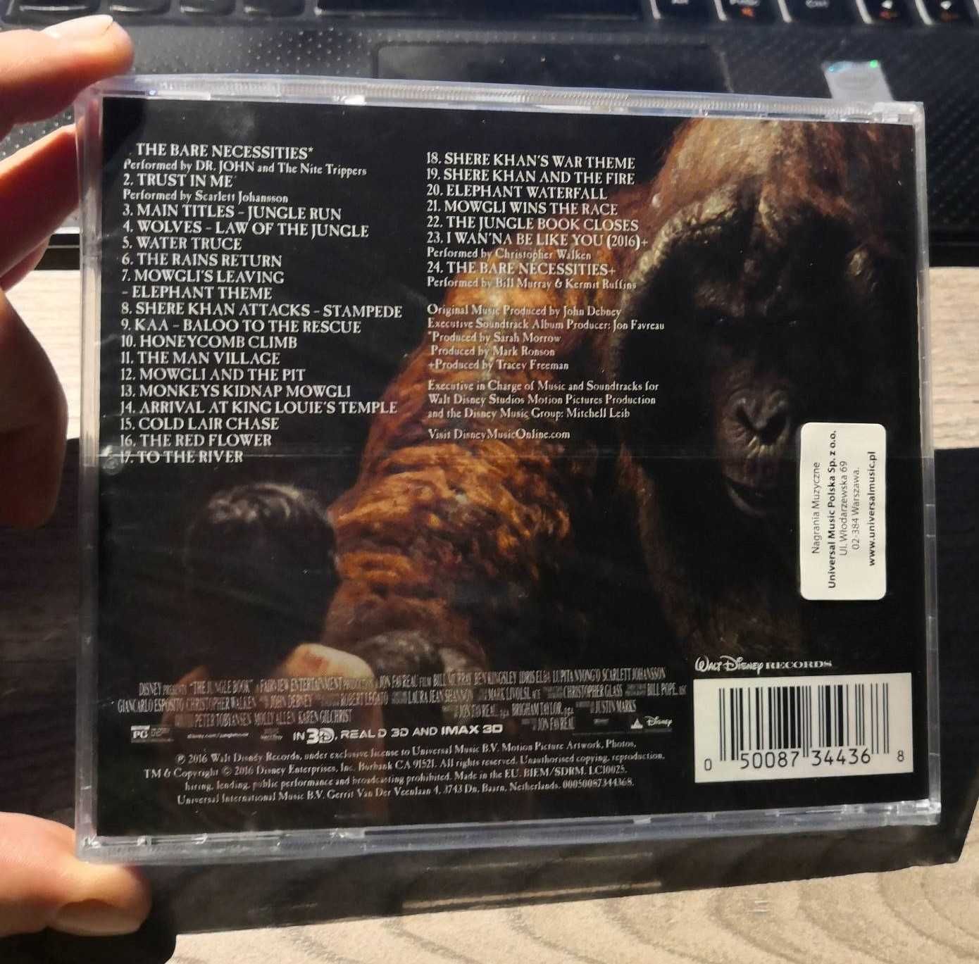 Księga Dżungli - oryginalny soundtrack OST / cd nowa w folii