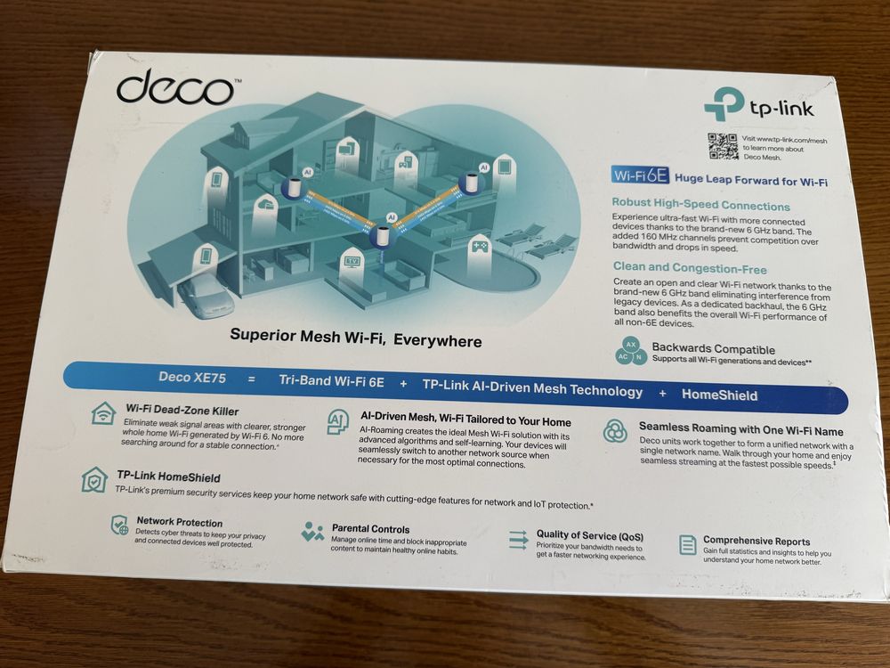 TP-Link Deco XE75  Mesh WiFi 6E 3 szt