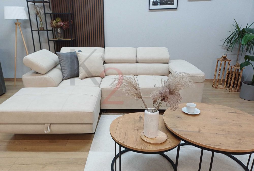 Narożnik ARTEON Mini POD WYMIAR Sofa USB Kanapa Łóżko Rogówka + GRATIS