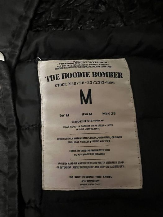 Довга куртка-бомбер з капюшоном