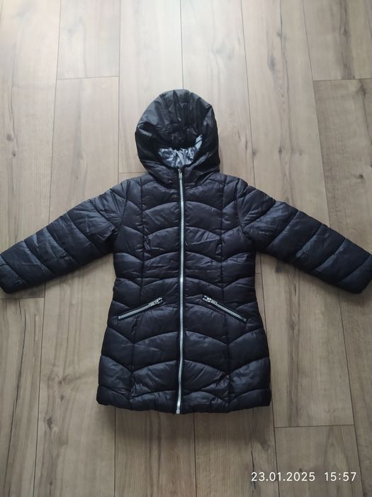 Kurtka dziewczęca czarna Next rozm. 122cm
