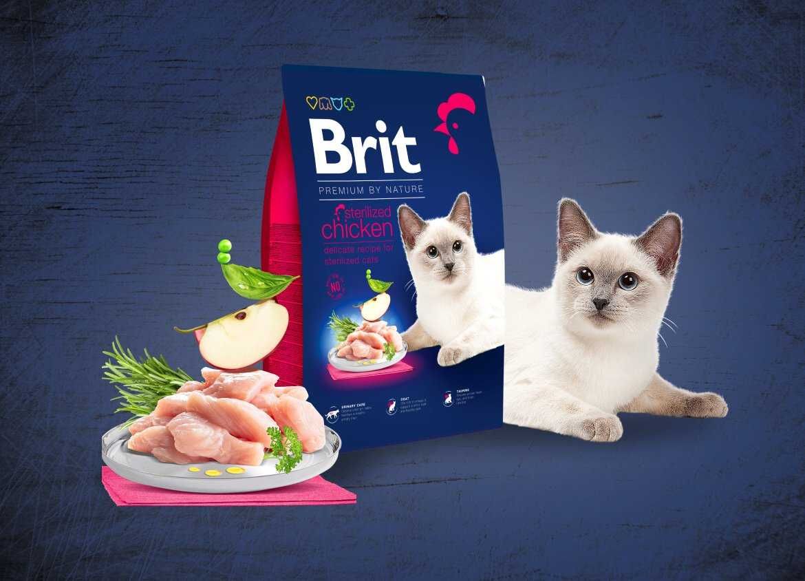 Brit Premium Cat Sterilised Chicken  корм для стерилізованих котів