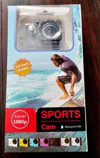 Kamera sportowa typu GO Pro na kask narty rower