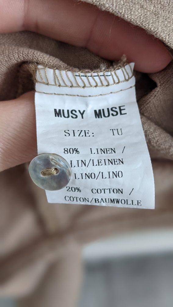 Рубашка сорочка льон Musy muse