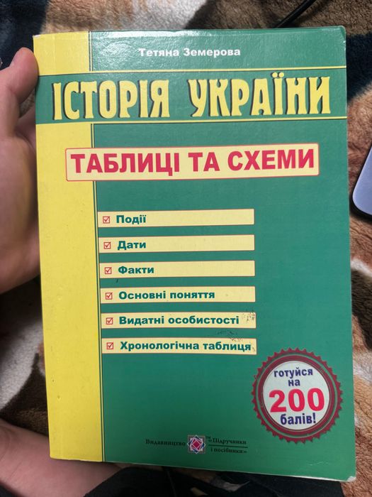 Книга для підготовки до НМТ ( Історія України) Т.Земерова