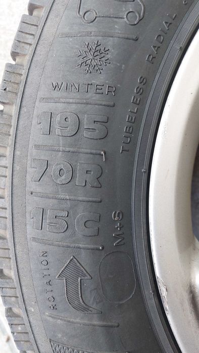 Alufelgi Mercedes Vito 15" + opony zimowe