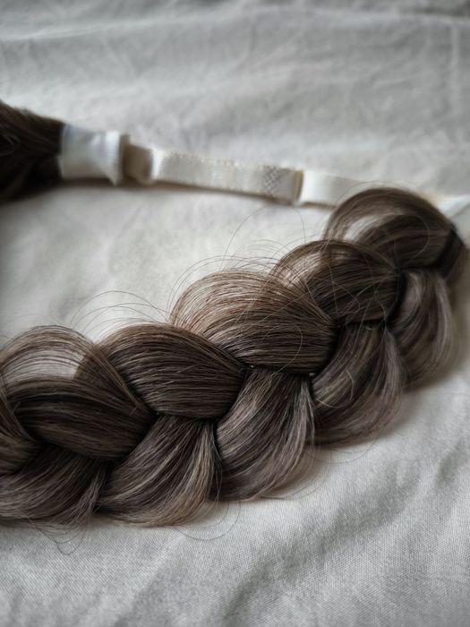 Обідок на голову, коса обідок, коса на голову, шиньон