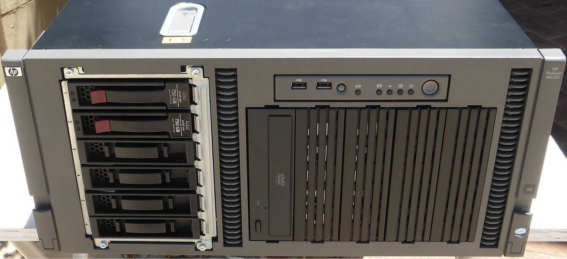 Тихий Сервер HP ProLiant ML350 G5 32 Gb (Системный блок, компютер)