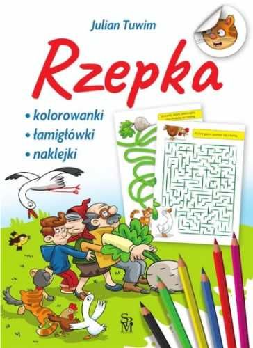 Rzepka. Kolorowanki, łamigłówki, naklejki - Julian Tuwim