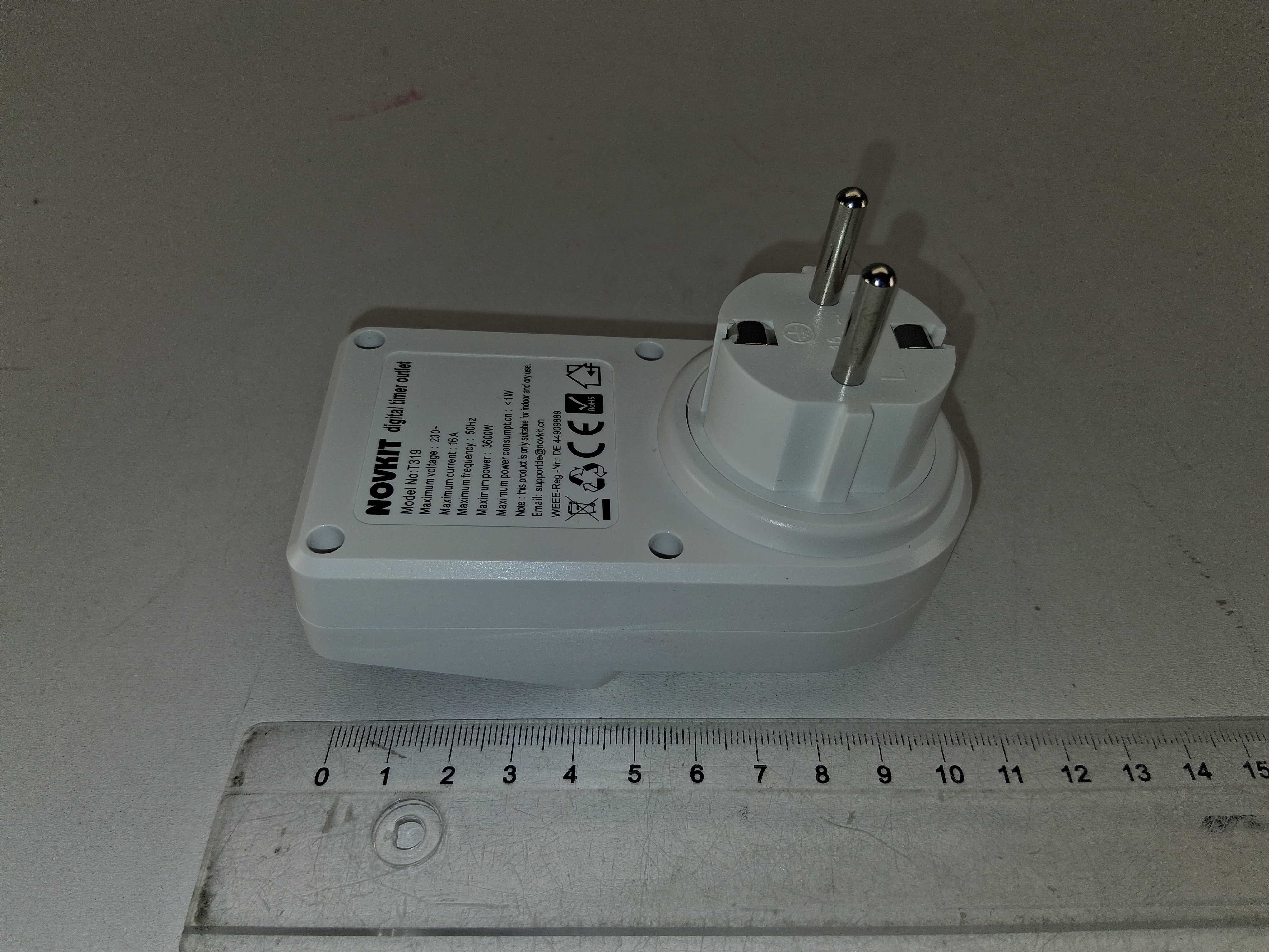 L051 Gniazdko Z Programatorem Czasowym T319 Novkit 3680W
