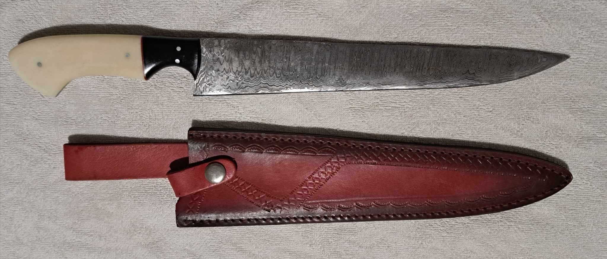 Faca Cozinha Artesanal Personalizada Full Tang (NOVA)