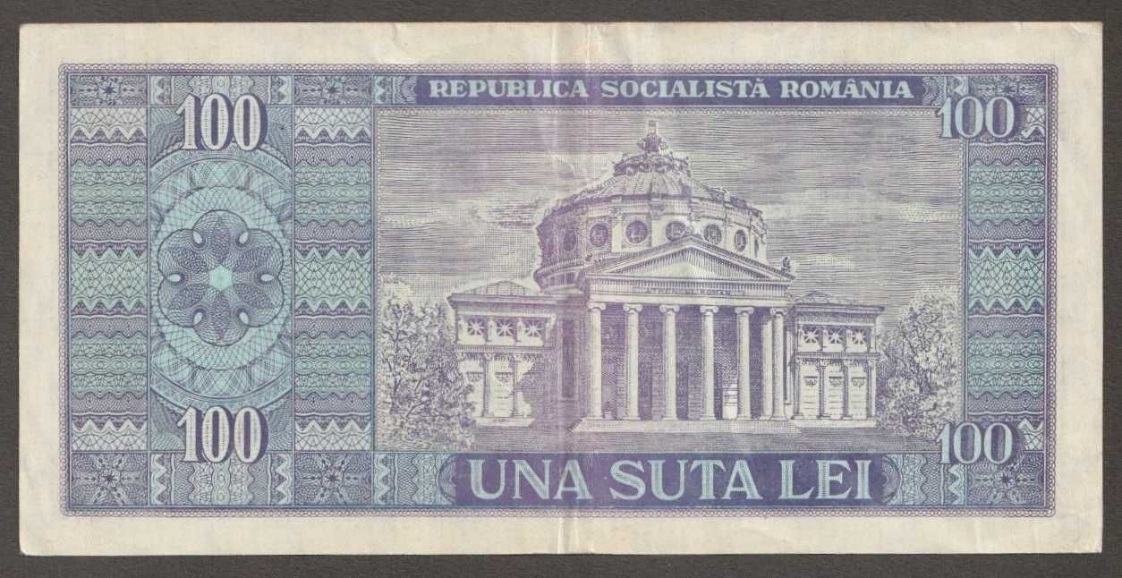 Rumunia 100 lei 1966 - Balcescu