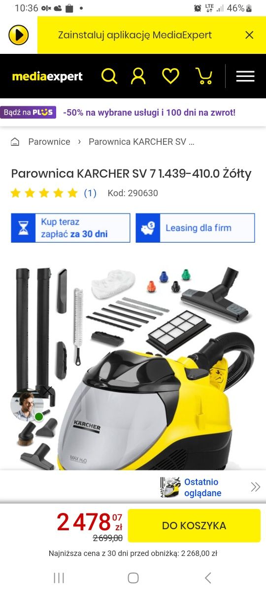 Odkurzacz parowy karcher