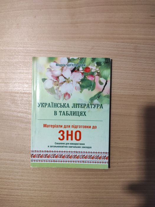 Українська література у таблицях ЗНО/НМТ