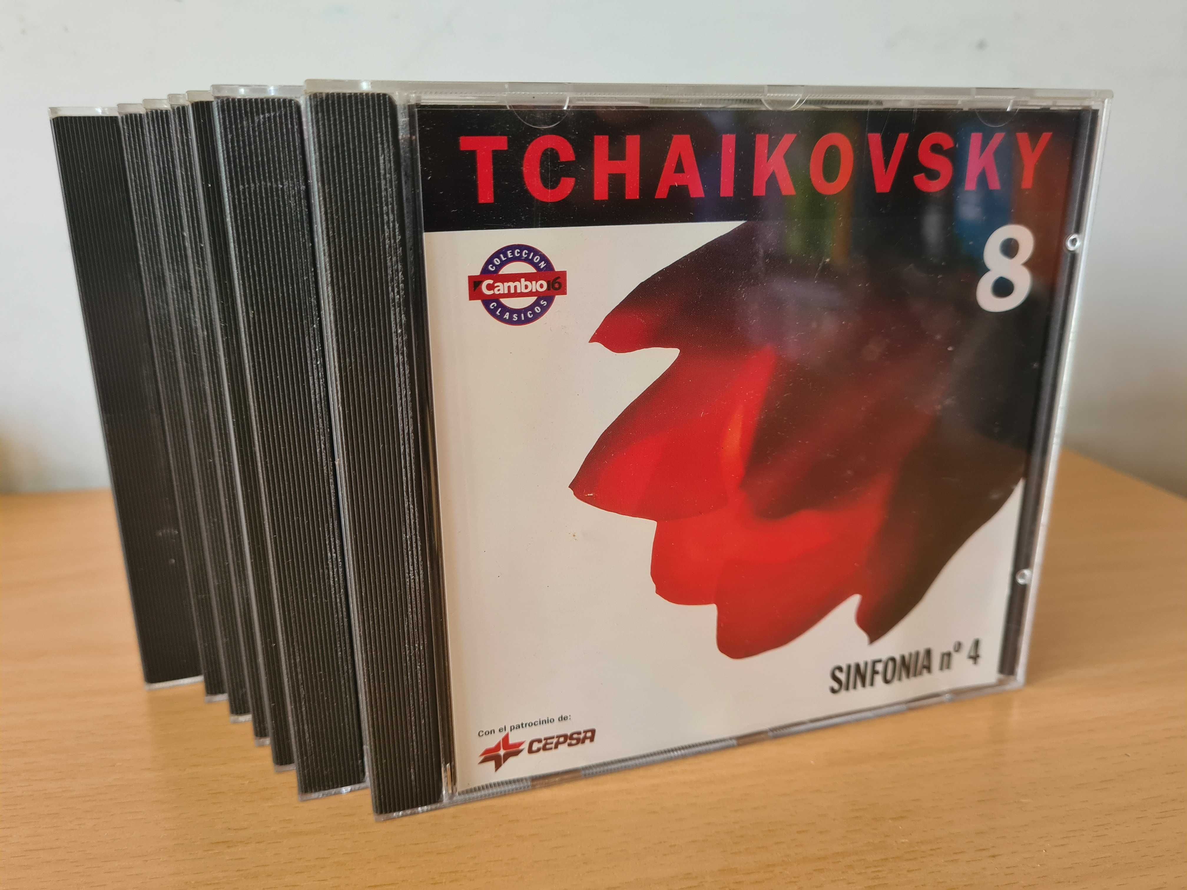 7 CDs audio com música de Tchaikovsky