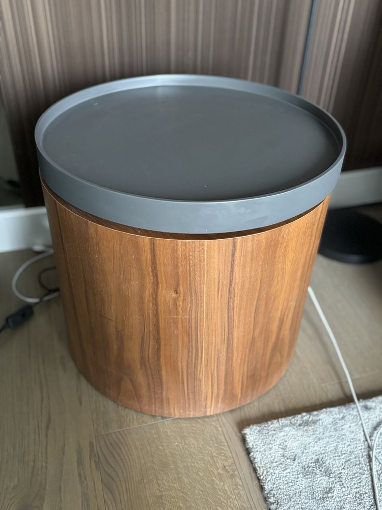 Szafka nocna cylindryczna stolik okrągły rozsuwany