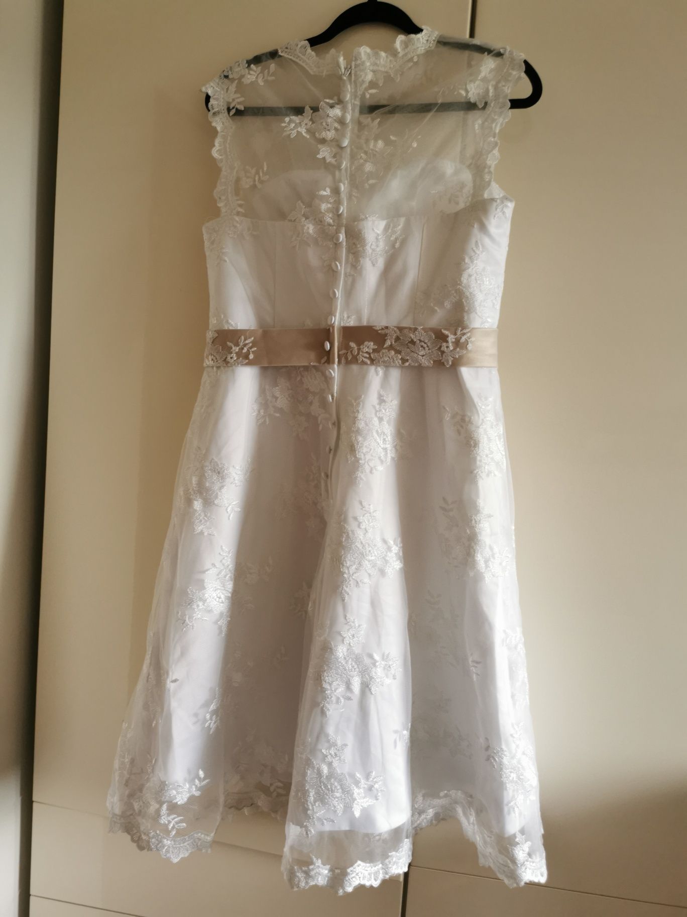 Sukienka krótka ślubna cywilny roz. L
