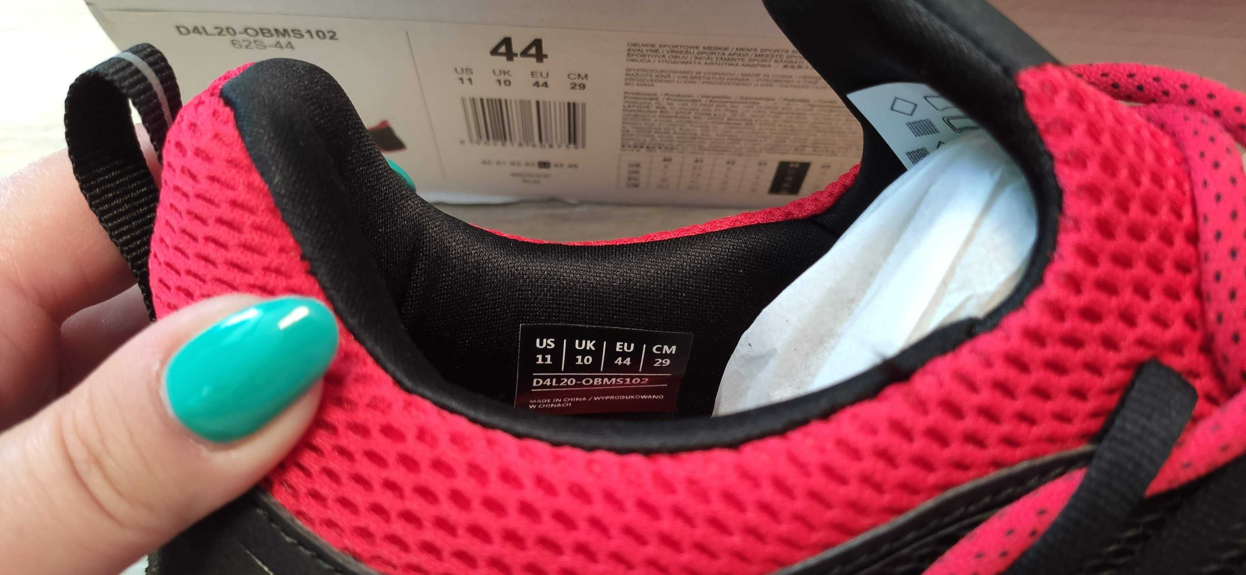 Buty 4F Gecko rozm. 44 czerwone NOWE - KOMPLET METEK
