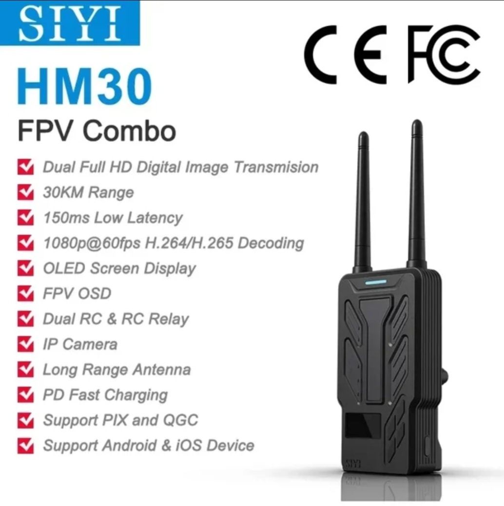 SIYI HM-30 Fpv Combo\Fly More Combo