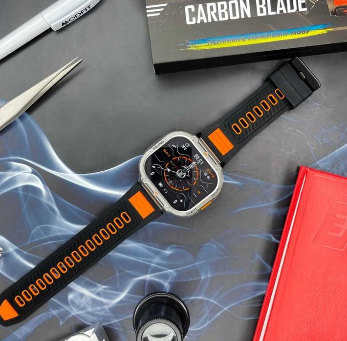 Розумний годинник Modfit Carbon smart  часи до 10 днів роботи