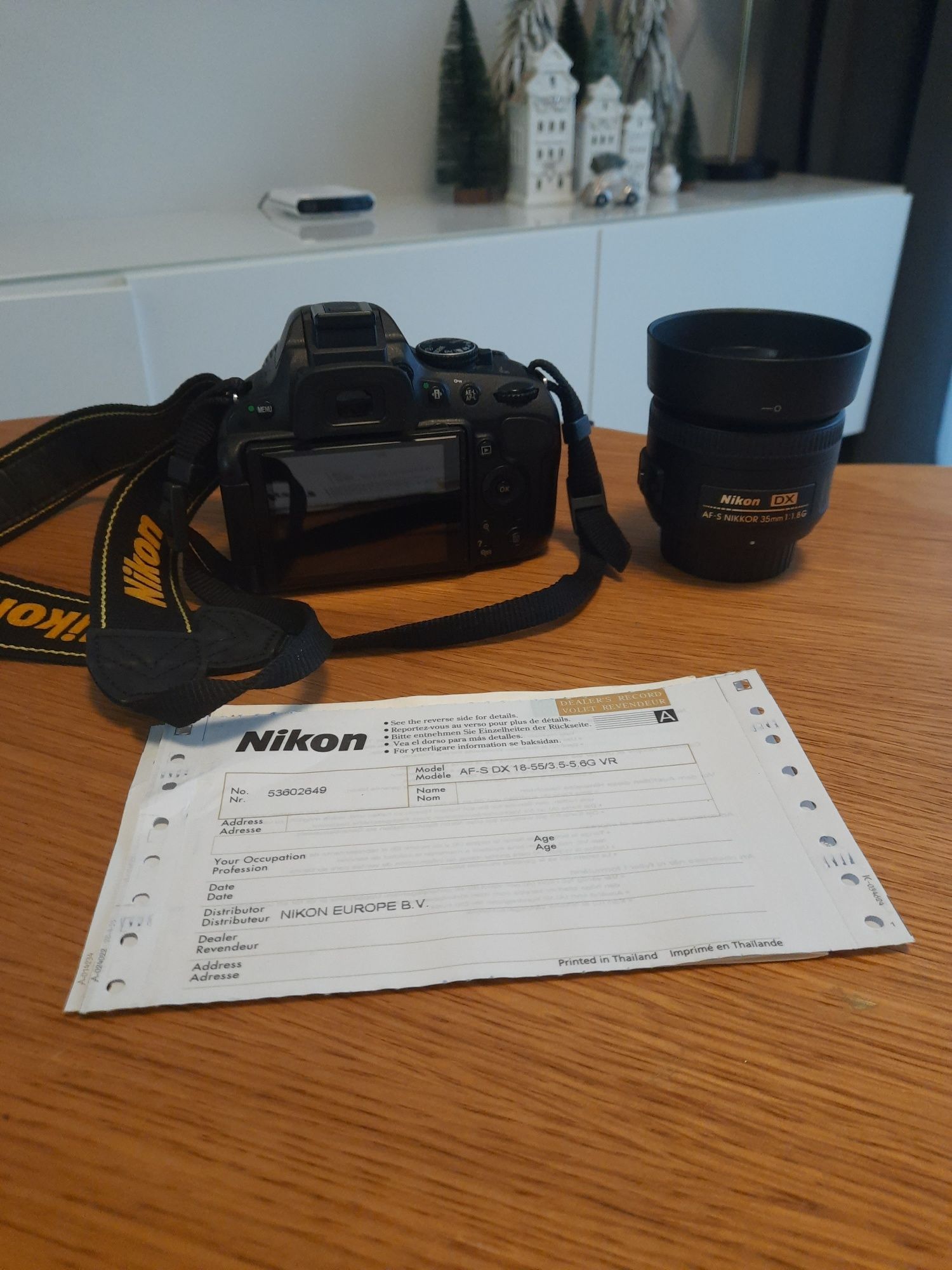 NIKON D5100 + obiektyw 18-55 mm + obiektyw 35 mm